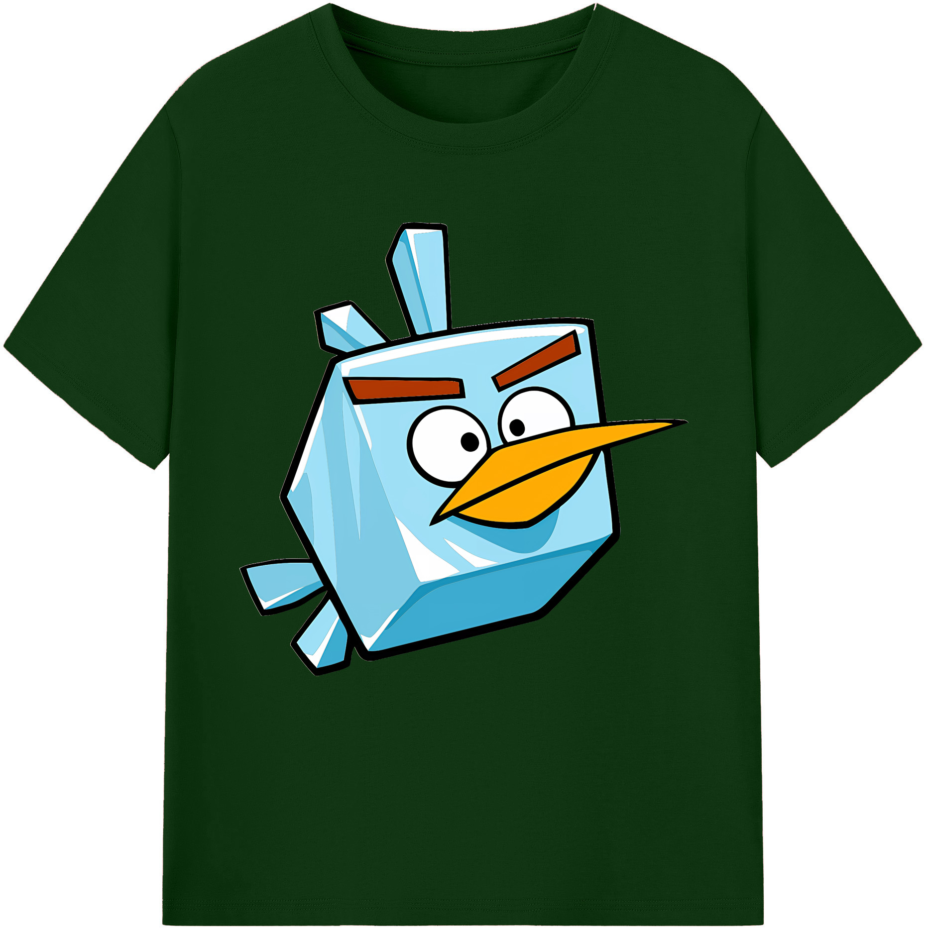 （画像用） Angry Birds アングリーバード 綿100％半袖Tシャツ（フロントプリント）